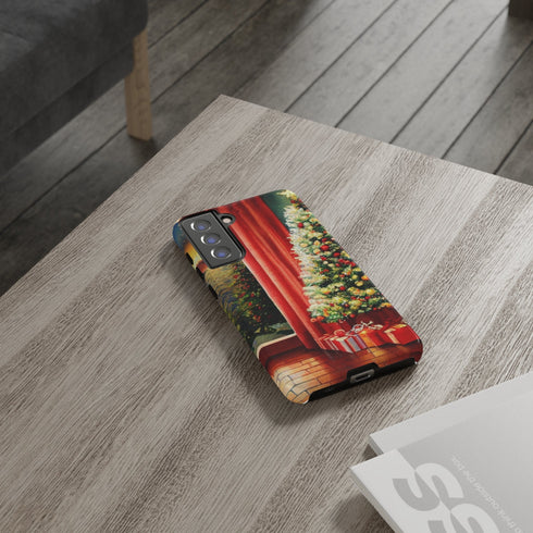 Christmas Tree in Cozy Holiday Home - Impact Resistant Phone Case